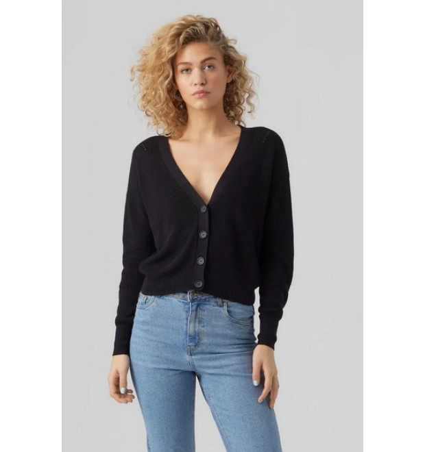 VERO MODA dámsky kardigan čierny VERO MODA dámsky kardigan čierny