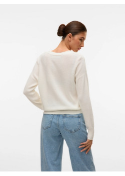VERO MODA dámsky kardigan biely