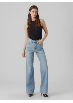VERO MODA TESSA dámske široké rifle modré