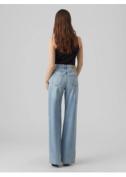 VERO MODA TESSA dámske široké rifle modré