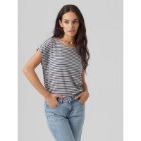 VERO MODA VMAVA Tričko s pásikmi modré