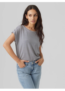 VERO MODA VMAVA Tričko s pásikmi modré
