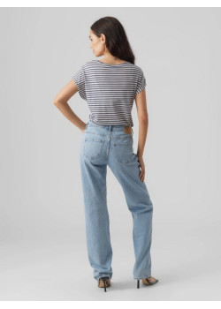 VERO MODA VMAVA Tričko s pásikmi modré