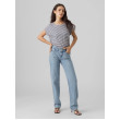VERO MODA VMAVA Tričko s pásikmi modré VERO MODA VMAVA Tričko s pásikmi modré