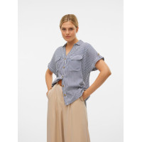 Vero Moda BUMPY košeľa pruhovaná modrá Vero Moda BUMPY košeľa pruhovaná modrá