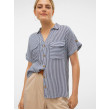 Vero Moda BUMPY košeľa pruhovaná modrá Vero Moda BUMPY košeľa pruhovaná modrá