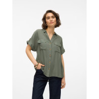 Vero Moda BUMPY košeľa zelená Vero Moda BUMPY košeľa zelená