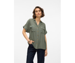 Vero Moda BUMPY košeľa zelená