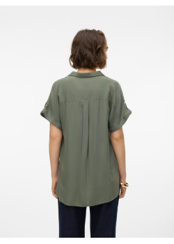Vero Moda BUMPY košeľa zelená