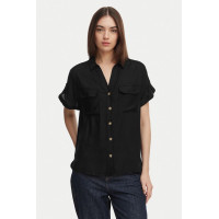 Vero Moda BUMPY košeľa čierna