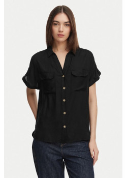 Vero Moda BUMPY košeľa čierna
