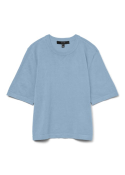 VERO MODA SILJE pletený sveter modrý