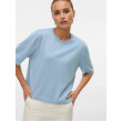 VERO MODA SILJE pletený sveter modrý VERO MODA SILJE pletený sveter modrý