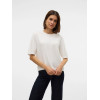 VERO MODA SILJE pletený sveter biely VERO MODA SILJE pletený sveter biely