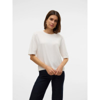 VERO MODA SILJE pletený sveter biely VERO MODA SILJE pletený sveter biely