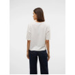 VERO MODA SILJE pletený sveter biely VERO MODA SILJE pletený sveter biely