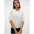 VERO MODA SILJE pletený sveter biely VERO MODA SILJE pletený sveter biely
