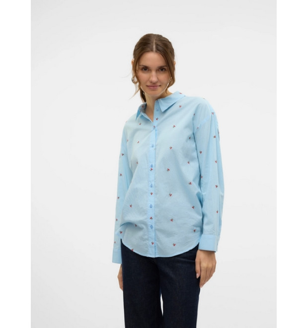 VERO MODA ODONA dámska košeľa čerešne modrá VERO MODA ODONA dámska košeľa čerešne modrá