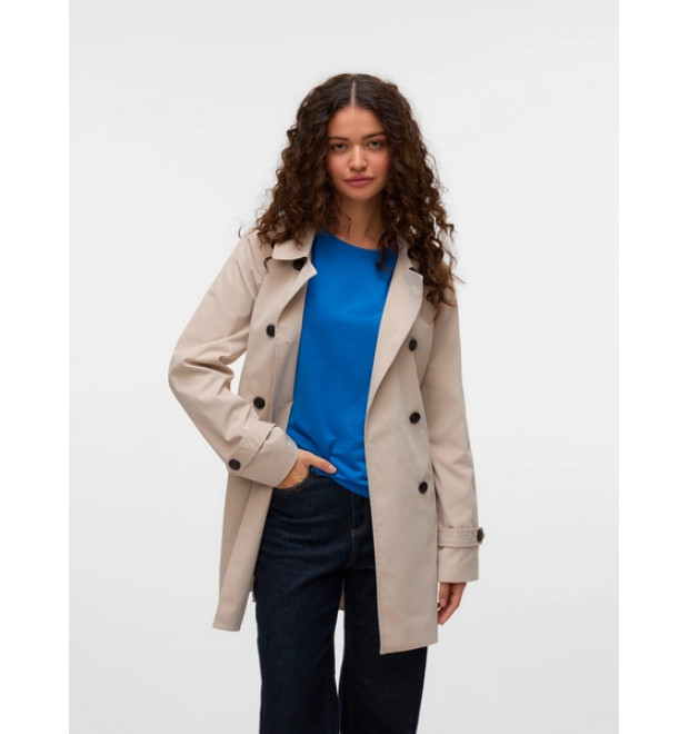 VERO MODA VMCHELSEA dámsky plášť béžový
