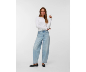 VERO MODA BILLIE dámske rifle s vysokým pásom modré VERO MODA BILLIE dámske rifle s vysokým pásom modré