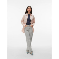 Vero Moda ELINA dlhá košeľa ružová