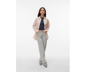Vero Moda ELINA dlhá košeľa ružová