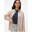Vero Moda ELINA dlhá košeľa ružová