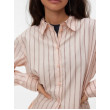 Vero Moda ELINA dlhá košeľa ružová