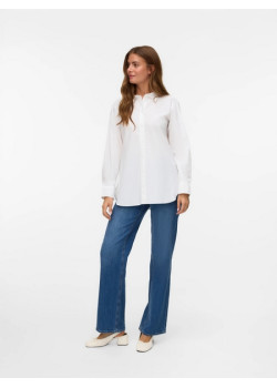 Vero Moda ELINA dlhá košeľa biela