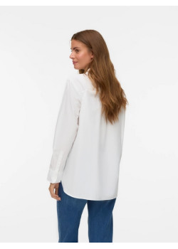Vero Moda ELINA dlhá košeľa biela