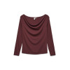 VERO MODA Ice dámska blúzka top bordová VERO MODA Ice dámska blúzka top bordová