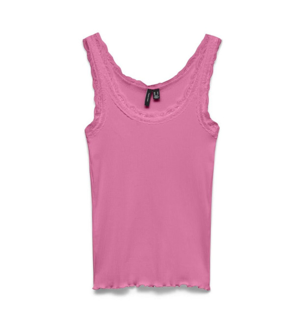 VERO MODA NANA top s čipkou ružový