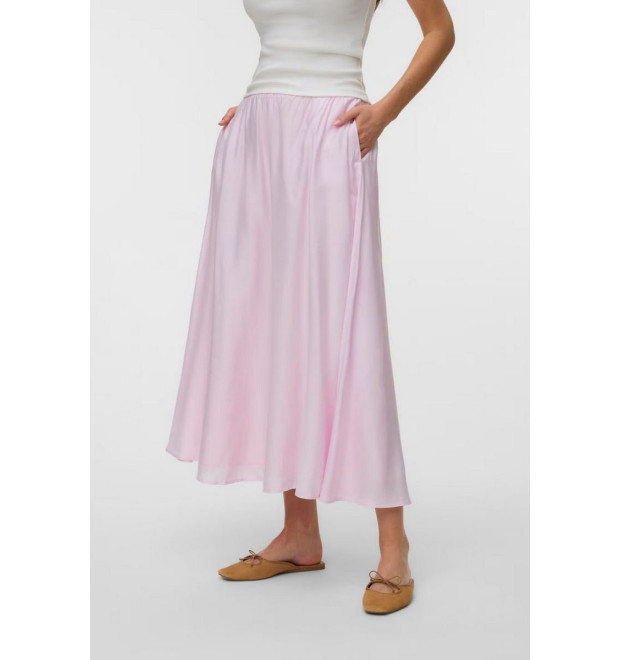 Vero Moda BLISS maxi sukňa ružová