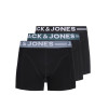 JACK & JONES pánske bavlnené boxerky 3-balenie čierne JACK & JONES pánske bavlnené boxerky 3-balenie čierne