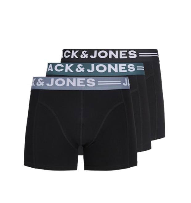 JACK & JONES pánske bavlnené boxerky 3-balenie čierne JACK & JONES pánske bavlnené boxerky 3-balenie čierne