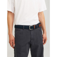 JACK & JONES opasok opletený modrý s cvočkovým zapínaním
