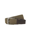 JACK & JONES pánsky opasok opletený béžový s cvočkovým zapínaním JACK & JONES pánsky opasok opletený béžový s cvočkovým zapínaním