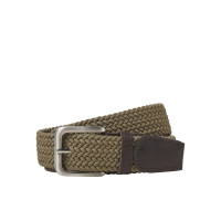 JACK & JONES pánsky opasok opletený béžový s cvočkovým zapínaním JACK & JONES pánsky opasok opletený béžový s cvočkovým zapínaním
