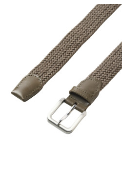 JACK & JONES opasok opletený zelený s cvočkovým zapínaním