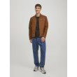JACK & JONES pánska motorkárska bunda hnedá JACK & JONES pánska motorkárska bunda hnedá