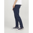 JACK & JONES nohavice Chino modré JACK & JONES nohavice Chino modré