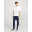 JACK & JONES nohavice Chino modré JACK & JONES nohavice Chino modré