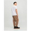 JACK & JONES tričko biele s okrúhlym výstrihom JACK & JONES tričko biele s okrúhlym výstrihom