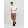 JACK & JONES tričko biele s okrúhlym výstrihom JACK & JONES tričko biele s okrúhlym výstrihom