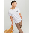 JACK & JONES tričko biele s okrúhlym výstrihom JACK & JONES tričko biele s okrúhlym výstrihom