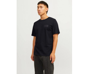 JACK & JONES tričko čierne s okrúhlym výstrihom JACK & JONES tričko čierne s okrúhlym výstrihom