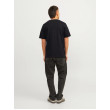 JACK & JONES tričko čierne s okrúhlym výstrihom JACK & JONES tričko čierne s okrúhlym výstrihom
