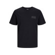 JACK & JONES tričko čierne s okrúhlym výstrihom JACK & JONES tričko čierne s okrúhlym výstrihom