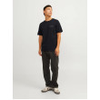 JACK & JONES tričko čierne s okrúhlym výstrihom JACK & JONES tričko čierne s okrúhlym výstrihom