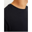 JACK & JONES tričko čierne s okrúhlym výstrihom JACK & JONES tričko čierne s okrúhlym výstrihom